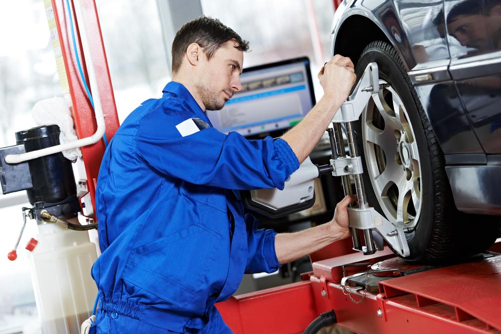 Automobile care through coupons for wheel alignment by Firestone