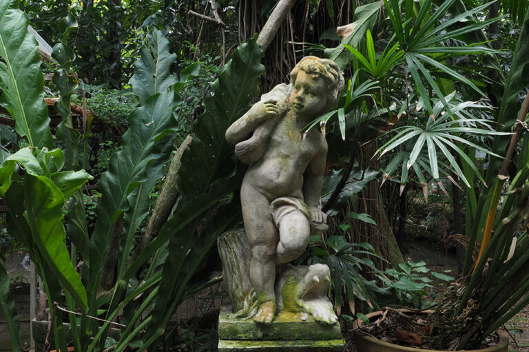 Adorn your garden with arbors and statues