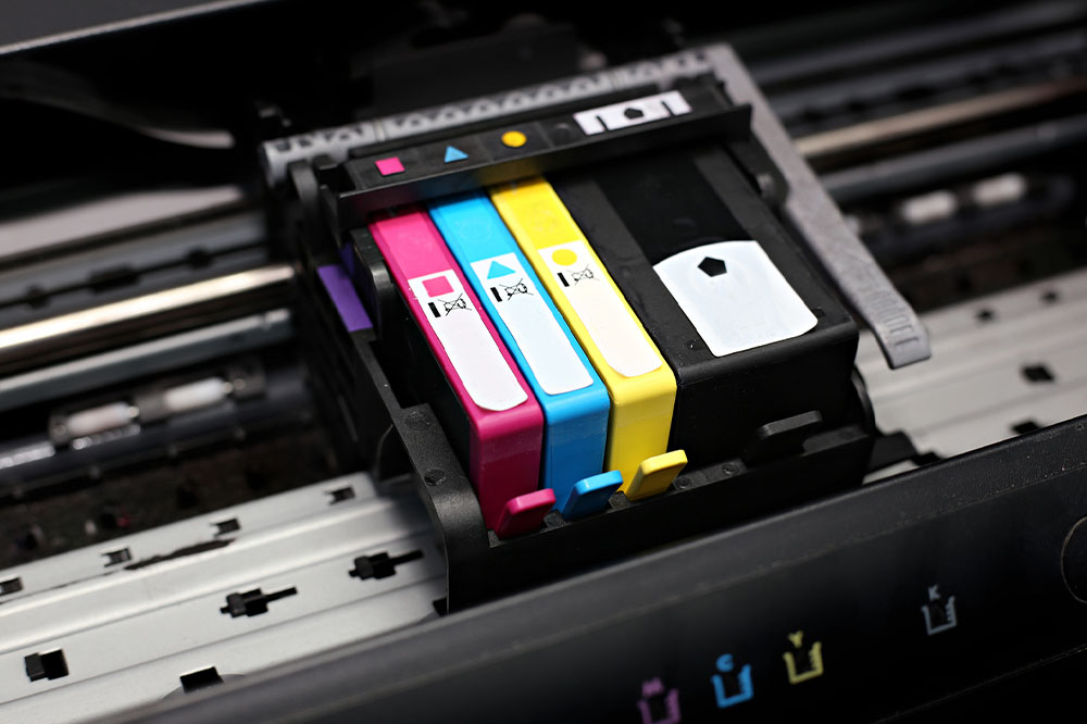 3 different types of ink cartridges